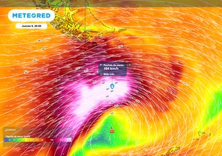 Patagonia con calor en el norte y viento intenso en el sur: ráfagas extremas de +150 km/h en el Pasaje de Drake