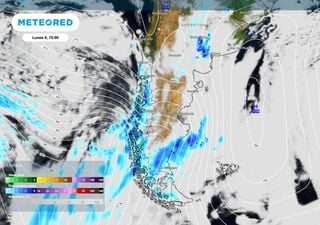 Patagonia con tormentas intensas en el norte y lluvias en el sur al inicio de la semana