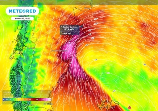 Patagonia con viento de m&aacute;s de 100 km/h y fr&iacute;o ant&aacute;rtico: Ushuaia no superar&aacute; los -2 &deg;C durante dos d&iacute;as