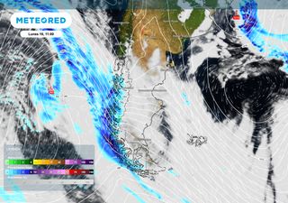 Patagonia: frente frío dominará la situación en la primera parte de la semana, mientras el viento se sentirá con fuerza 