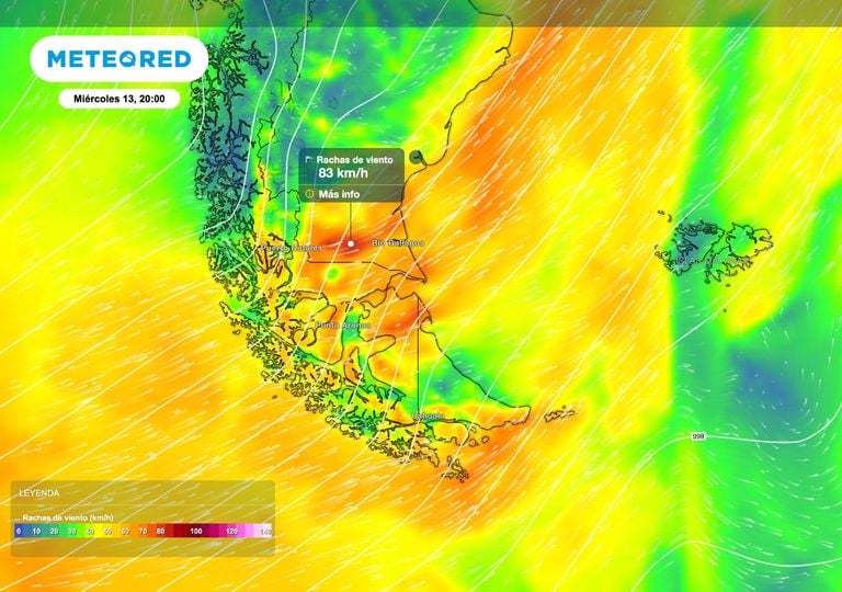 Patagonia inicia una semana m&aacute;s estable tras el temporal: templado en el norte pero con viento y nieve en el extremo sur