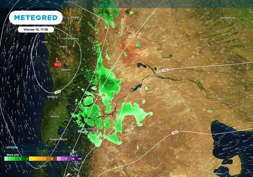 Patagonia: las lluvias y nevadas volver&aacute;n a concentrarse en el norte durante el viernes antes de una mejora general