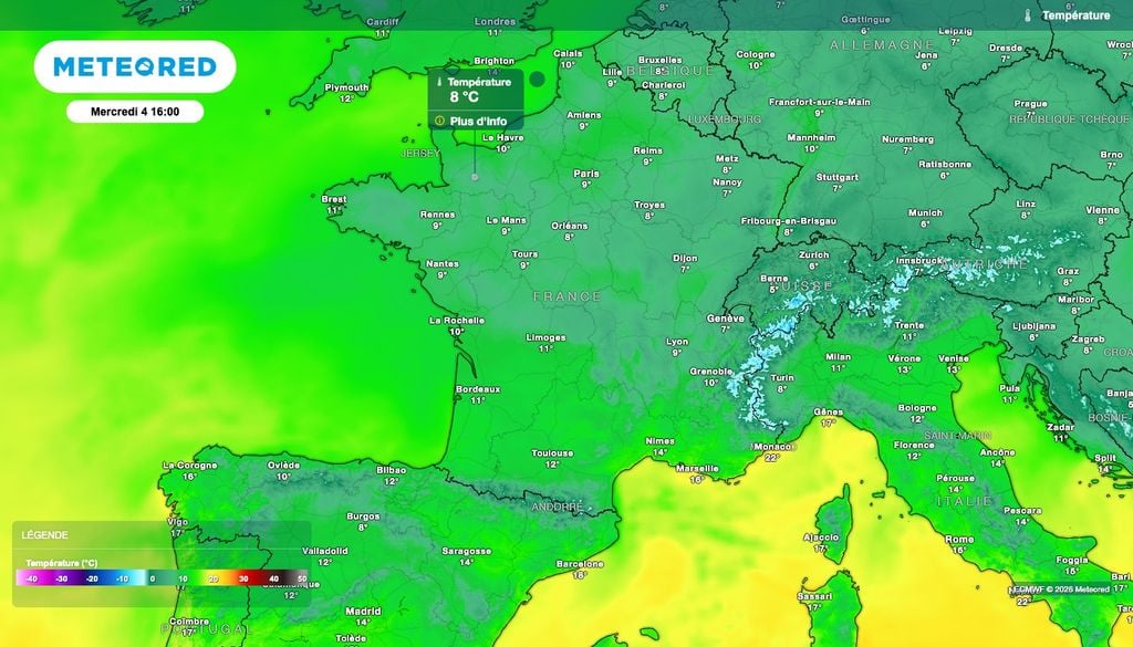 Températures hivernales la semaine prochaine sur le nord du pays.