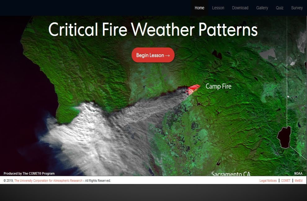Patrones meteorológicos críticos para incendios