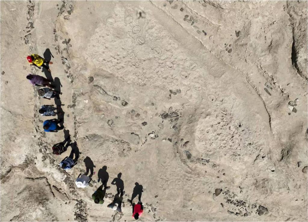 trilhas das pegadas no Quênia