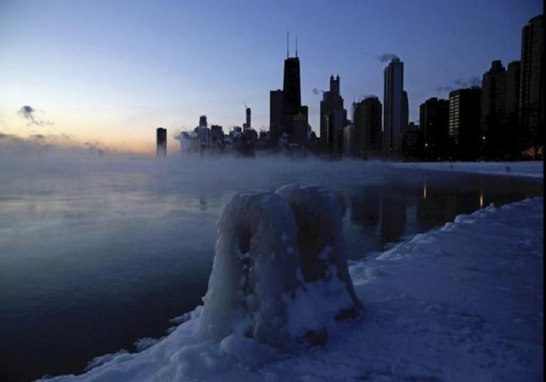 Frio extremo en Estados Unidos; la piel podría congelarse en 10 min