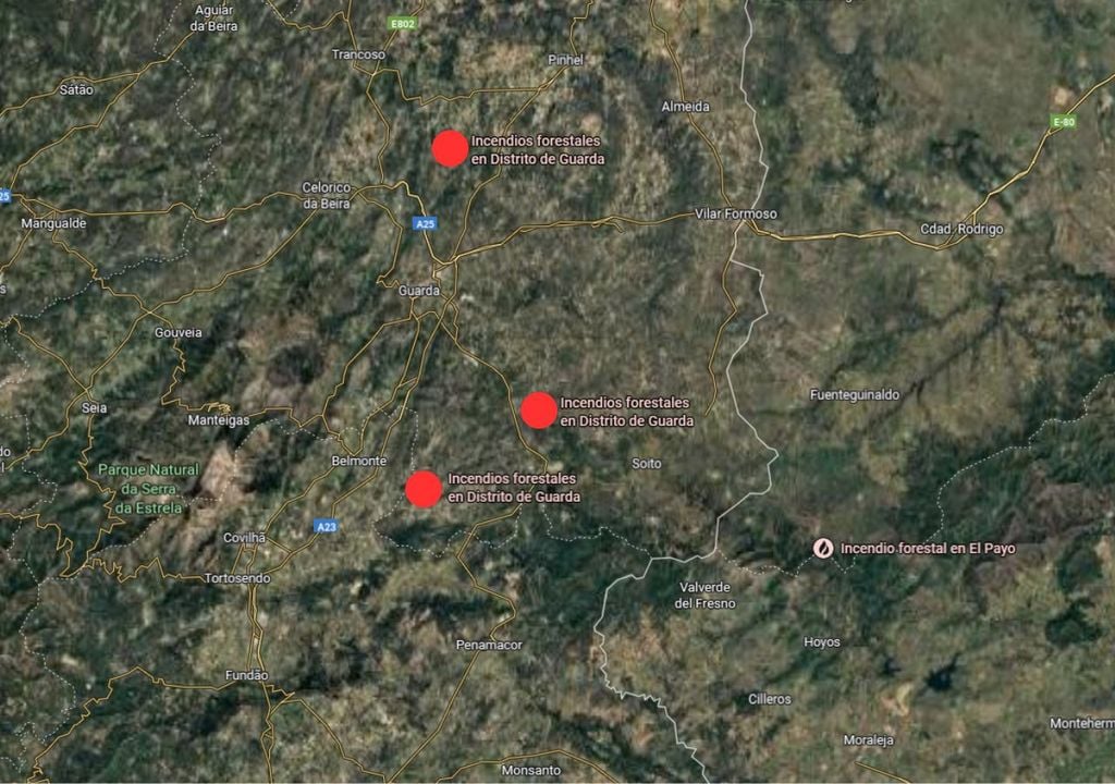 Incendios forestales en Portugal, Meteored, Chile Incendios forestales en Portugal, Meteored, Chile