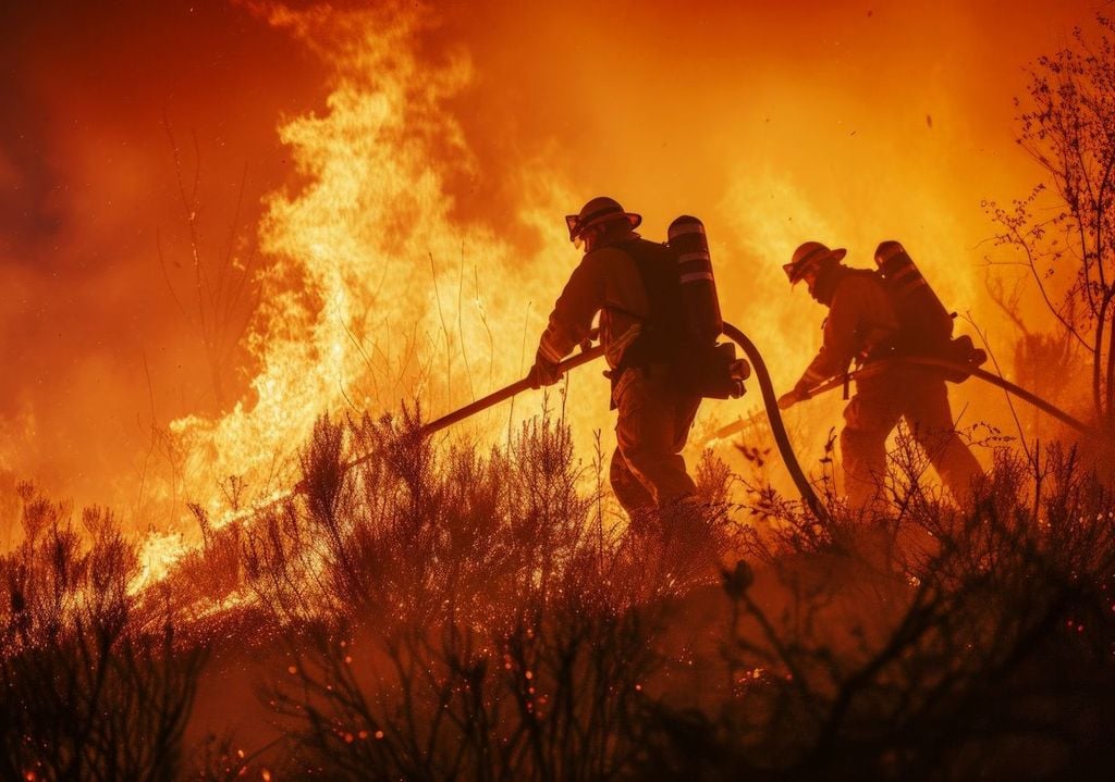 Incendi in California.