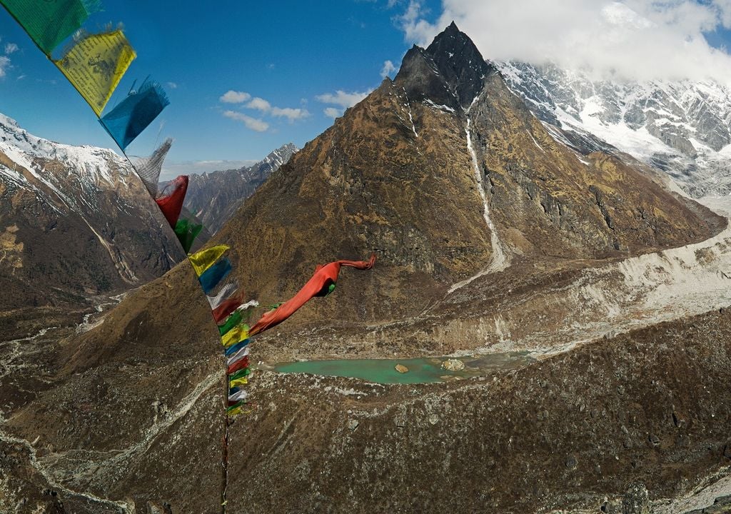 glaciar derretido Himalaya