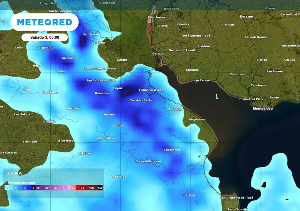 Lluvias y tormentas durante la madrugada y primera mañana del sábado 3 de octubre en en AMBA Lluvias y tormentas durante la madrugada y primera mañana del sábado 3 de octubre en el AMBA