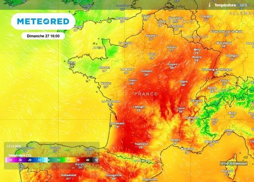 Pic de chaleur : des temp&eacute;ratures dignes du plein &eacute;t&eacute; sur de nombreuses r&eacute;gions ce dimanche