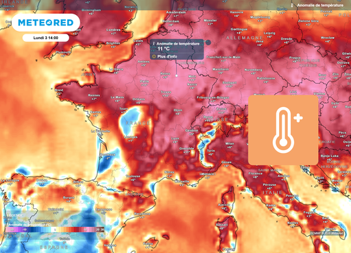 Pic de chaleur, jusqu'&agrave; 38&deg;C ce lundi en France : 20 d&eacute;partements en vigilance orange canicule, 37 en jaune