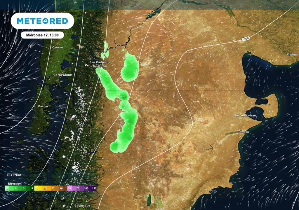 Algunas nevadas persisten este miércoles sobre el oeste y noroeste de la Patagonia pero los fenómenos pierden intensidad.