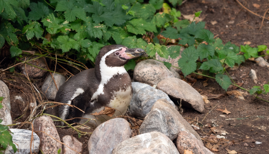 El pingüino de Humboldt se encuentra actualmente en peligro de extinción por la pérdida de la mayor parte de sus ejemplares en la última década.