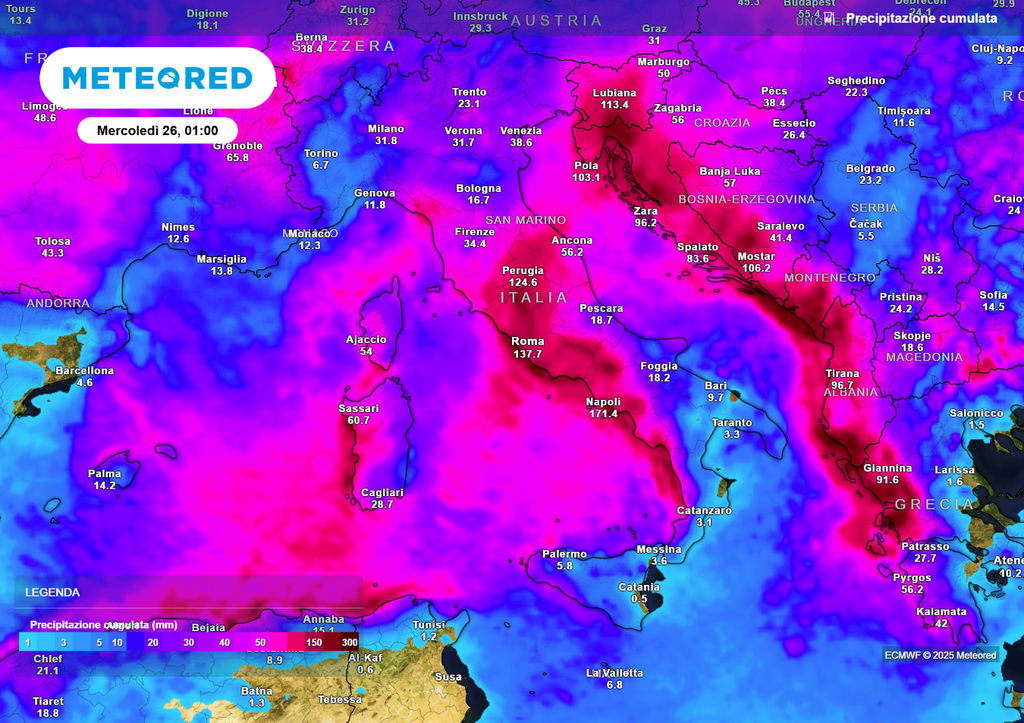 Precipitazione cumulata