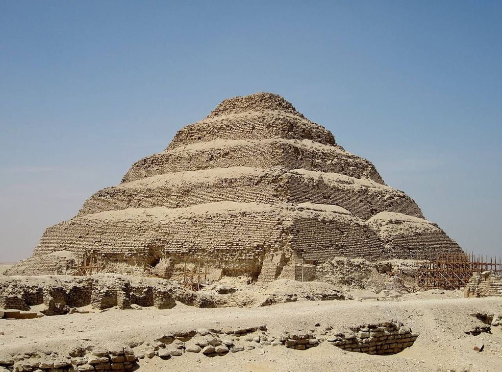 La pyramide de Djoser, en Égypte. Crédit : Olaf Tausch/Wikimedia Commons.