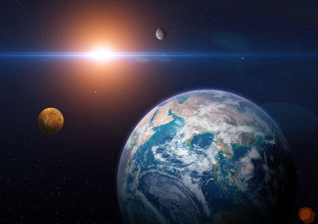Tierra, Venus y Mercurio Tierra, Venus y Mercurio