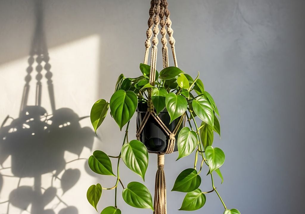 Las plantas colgantes permiten aprovechar mejor el espacio en departamentos pequeños.