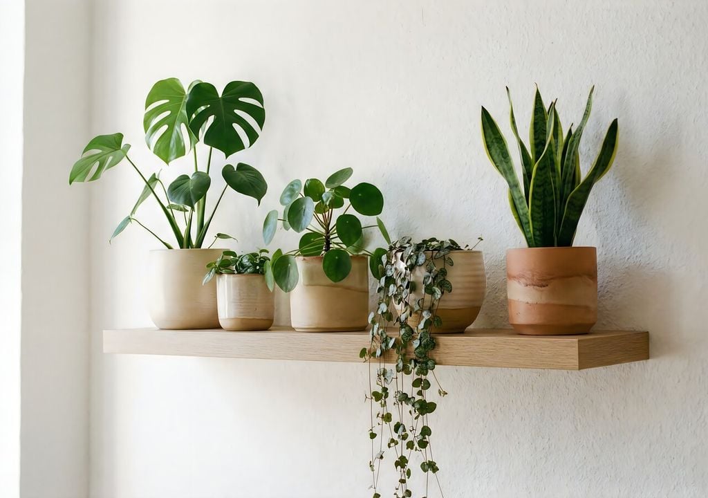 Incluso con poca luz, es posible crear rincones verdes combinando especies resistentes y bien adaptadas al interior.