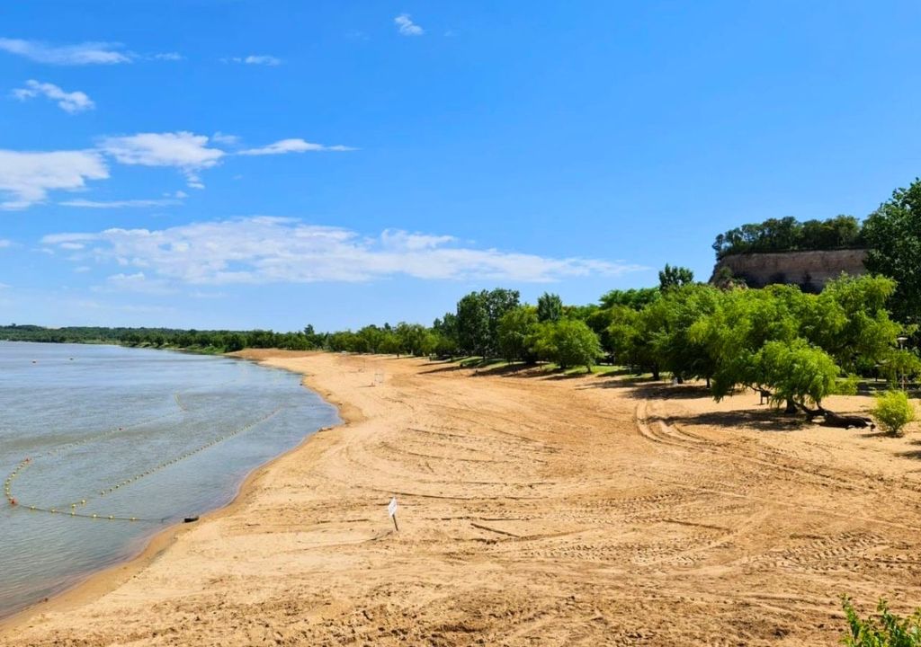 playas a orillas del río Paraná