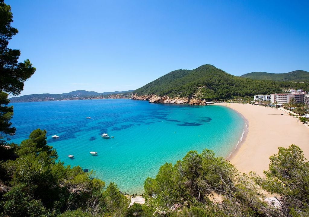 Playa de Es Canar, en Ibiza. Playa de Es Canar, en Ibiza.