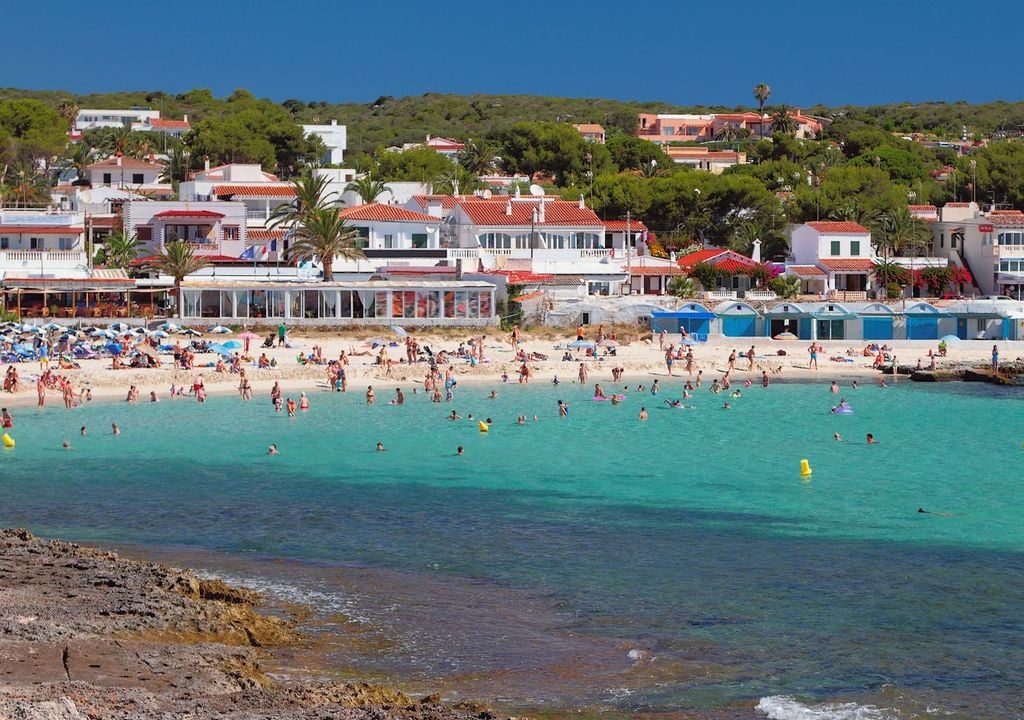 Playa de Punta Prima, en Menorca Playa de Punta Prima, en Menorca