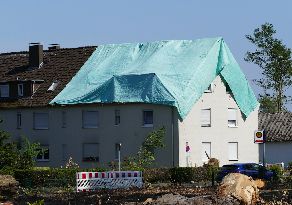 Tornado, Lippstadt, Mai 2022, Beispiel, Zerstörungskraft, Wetterextreme Tornado, Lippstadt, Mai 2022, Beispiel, Zerstörungskraft, Wetterextreme