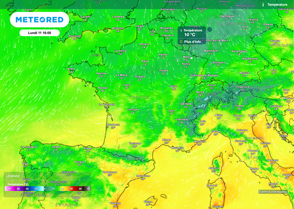 12°C de moins lundi en Lorraine !