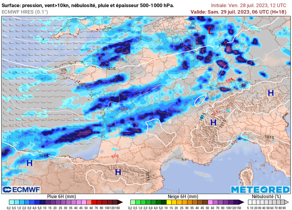 Les précipitations s'invitent déjà dès votre réveil sur de nombreuses régions.