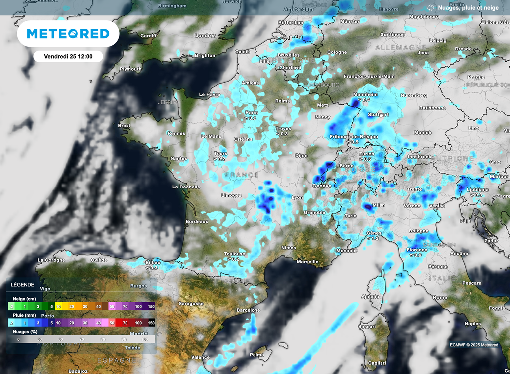 D'ici la fin de matinée, les averses commenceront à se multiplier. D'ici la fin de matinée, les averses commenceront à se multiplier.
