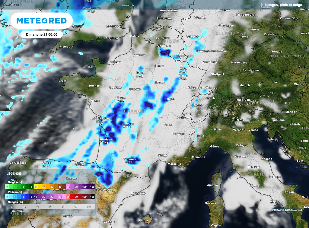 Les orages se multiplieront en cours de soirée et début de nuit de samedi à dimanche.
