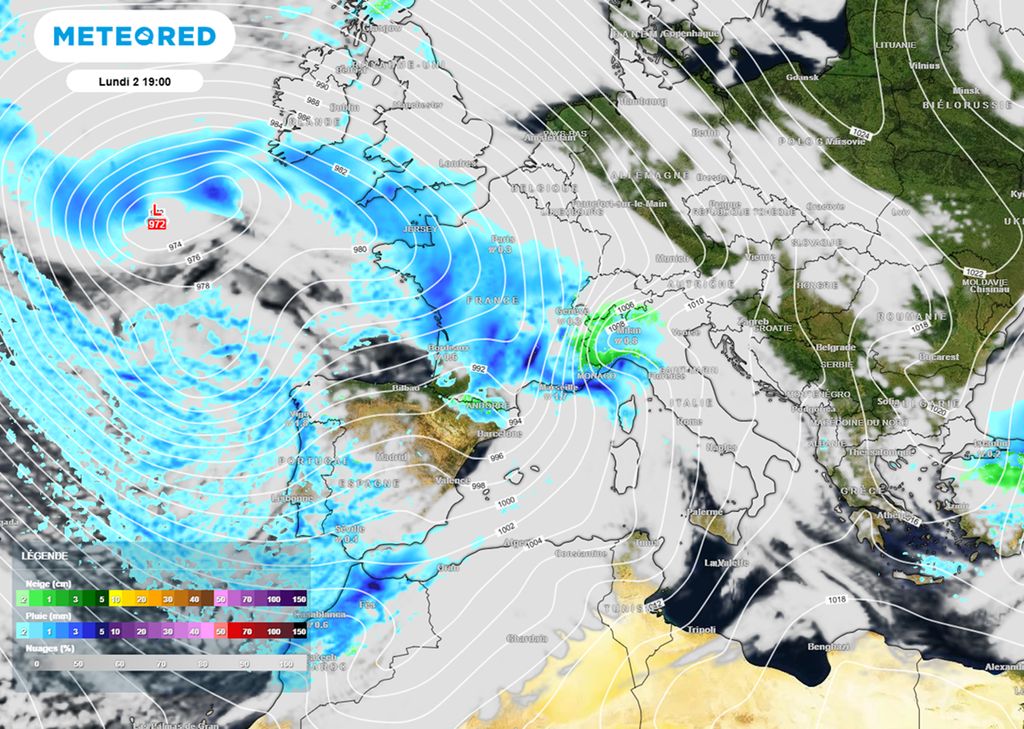 Les systèmes dépressionnaires vont continuer à se succéder en début de semaine prochaine.