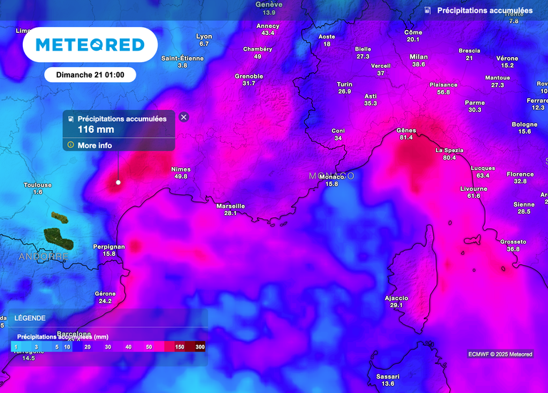 Plus de 100 litres d&rsquo;eau par m&egrave;tre carr&eacute; : l&rsquo;alerte aux fortes pluies maintenue entre ce soir et demain soir en France