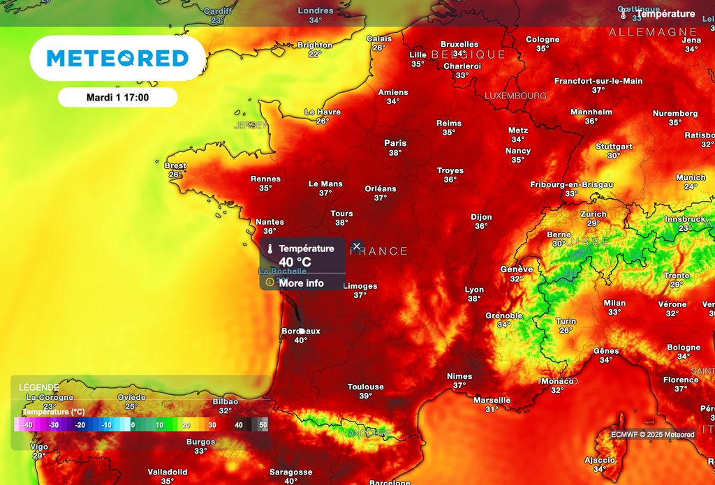 Fournaise sur toute la France en début de semaine prochaine !