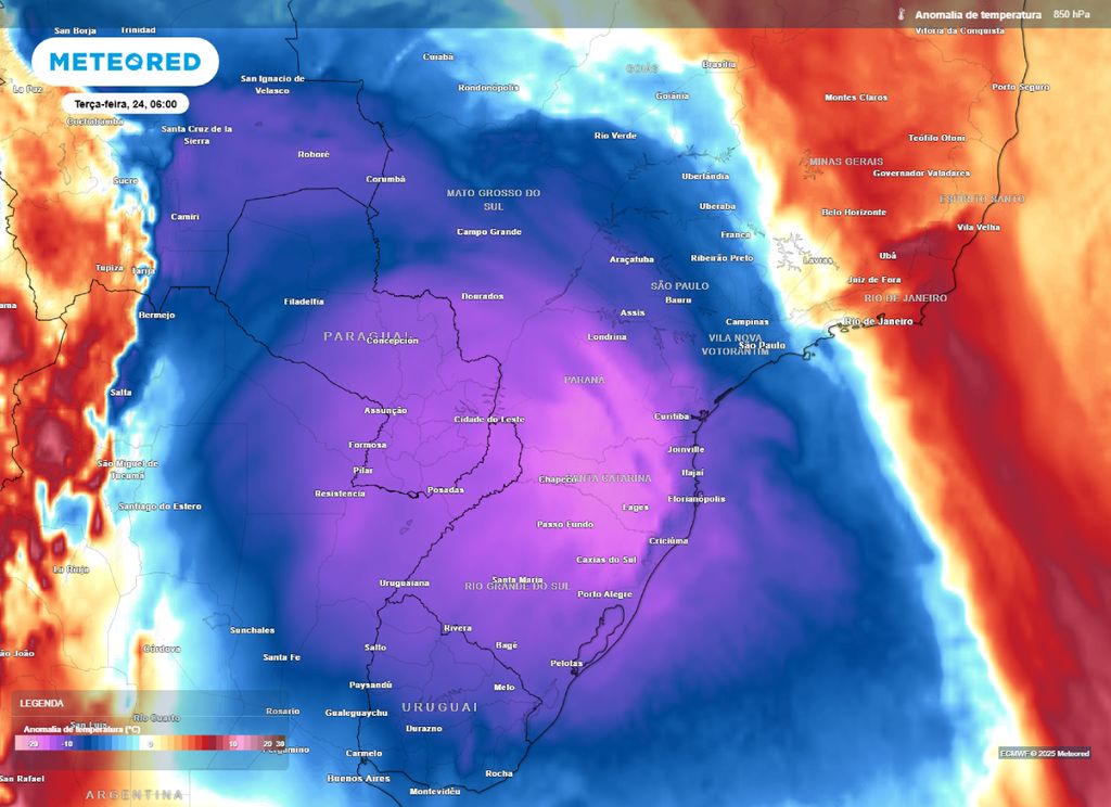 Massa de ar frio chega ao centro-sul do Brasil e provoca queda nas temperaturas nesta terça-feira (24). Massa de ar frio chega ao centro-sul do Brasil e provoca queda nas temperaturas nesta terça-feira (24).