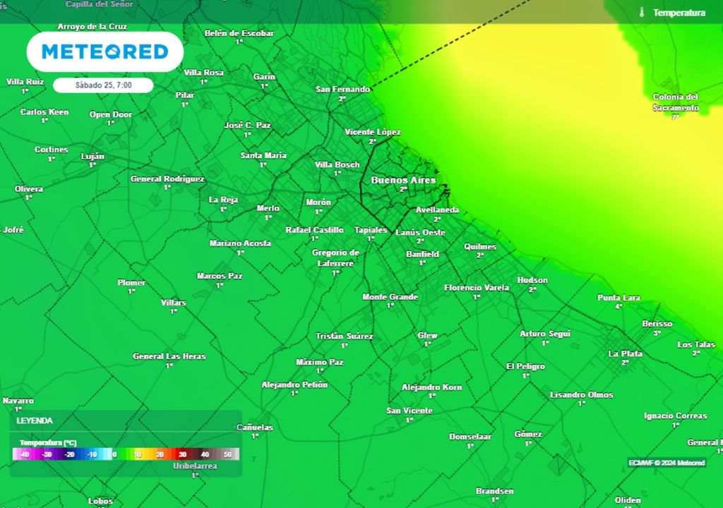 ola de frío polar Buenos Aires Argentina nieve Pronóstico tiempo clima invierno