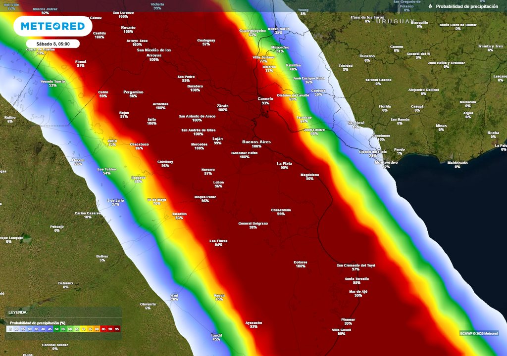 Bahia Blanca temporal alerta lluvias Buenos Aires Inundaciones