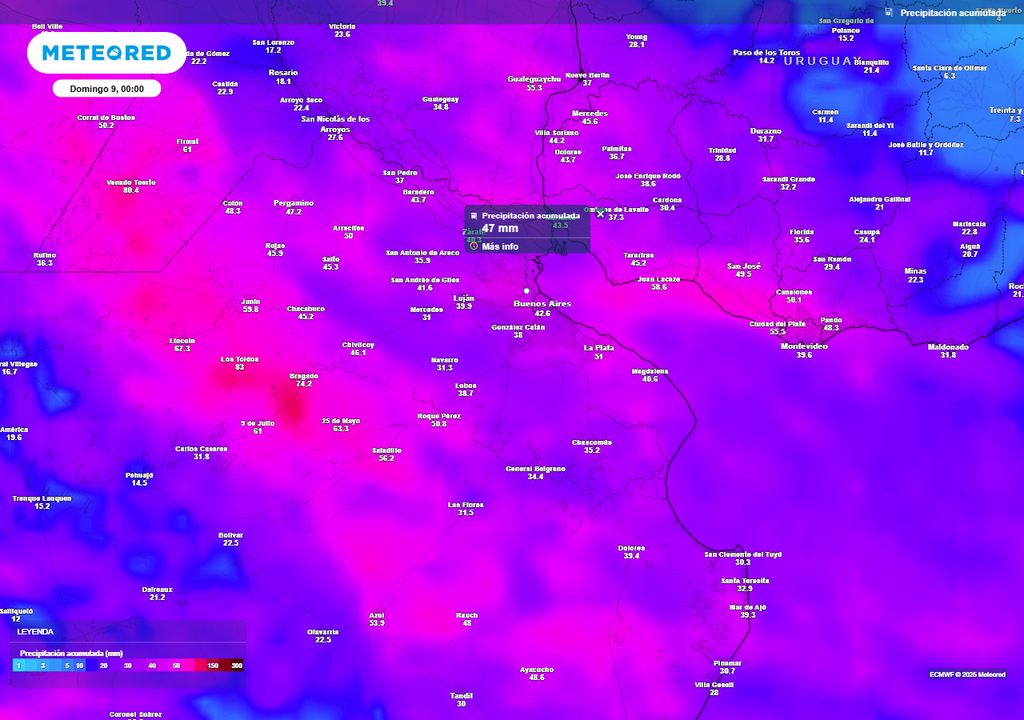 Bahia Blanca temporal alerta lluvias Buenos Aires Inundaciones