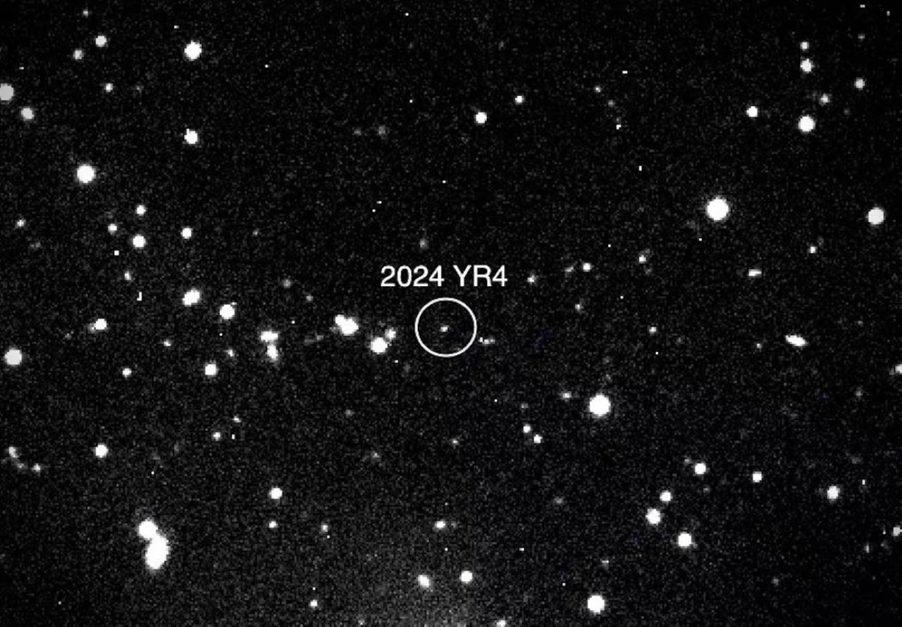 El asteroide 2024 YR4, en una imagen del 27 de enero.NASA/Instituto de Tecnología de Nuevo México.