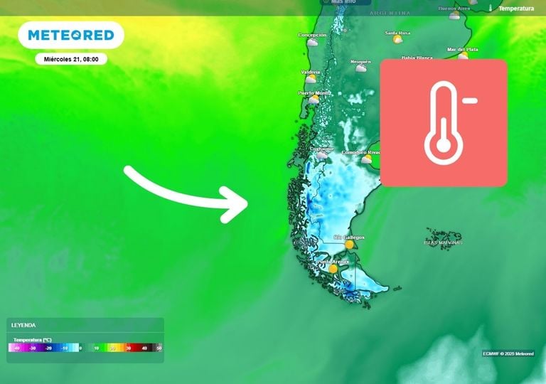 ¡Podríamos llegar a -9 °C!, advierte la DMC: Habrá que salir bien abrigado en Magallanes
