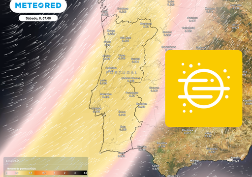 Poeiras, aguaceiros e trovoadas afetar&atilde;o Portugal entre sexta e domingo: horas mais cr&iacute;ticas e zonas mais expostas