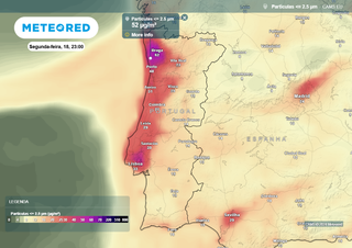 Poeiras do Saara chegaram a Portugal hoje. Meteored prevê “Má” qualidade do ar no início da próxima semana, saiba onde