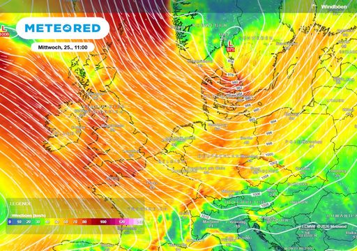 Polarluft-Front bringt B&ouml;en bis 110 km/h: Deutschland vor heftigem Wettersturz mit Graupel und Gewittern