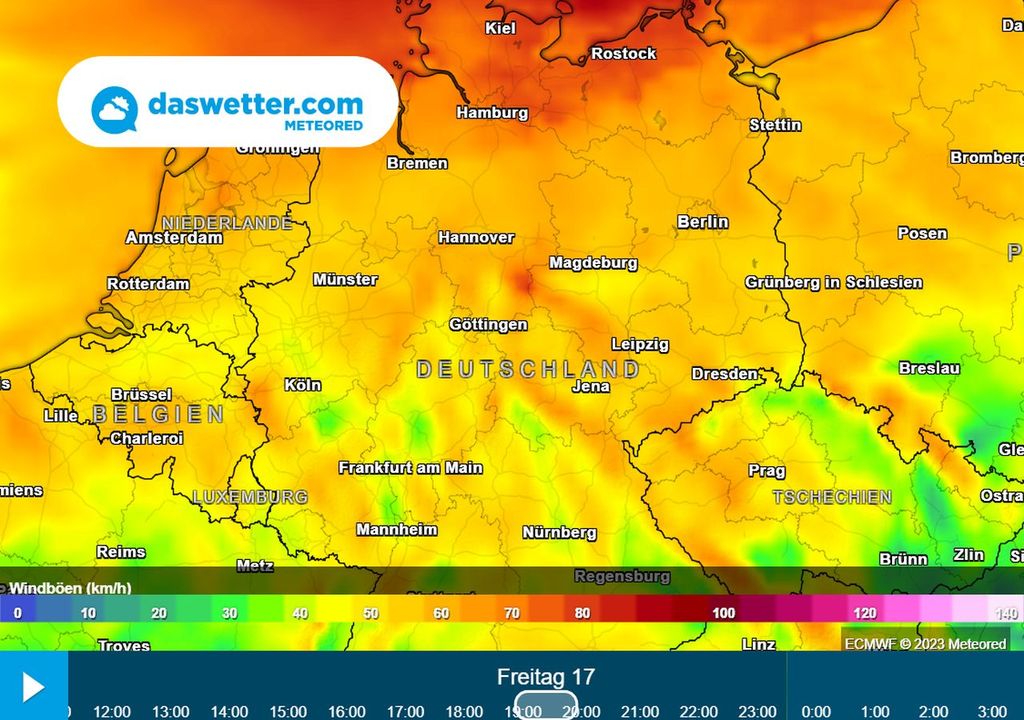 wind, sturm, freitag, deutschland