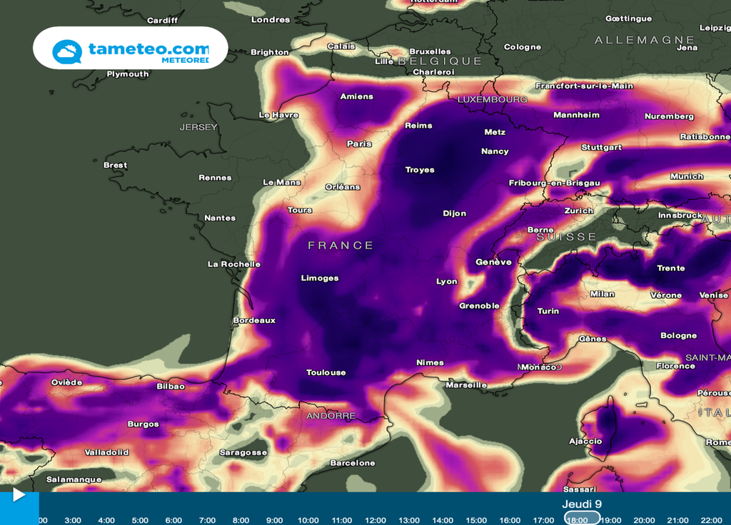 Durant les périodes d'accalmies, les pollens d'aulne seront de retour sur un axe Sud-Ouest / Nord-Est. Durant les périodes d'accalmies, les pollens d'aulne seront de retour sur un axe Sud-Ouest / Nord-Est.