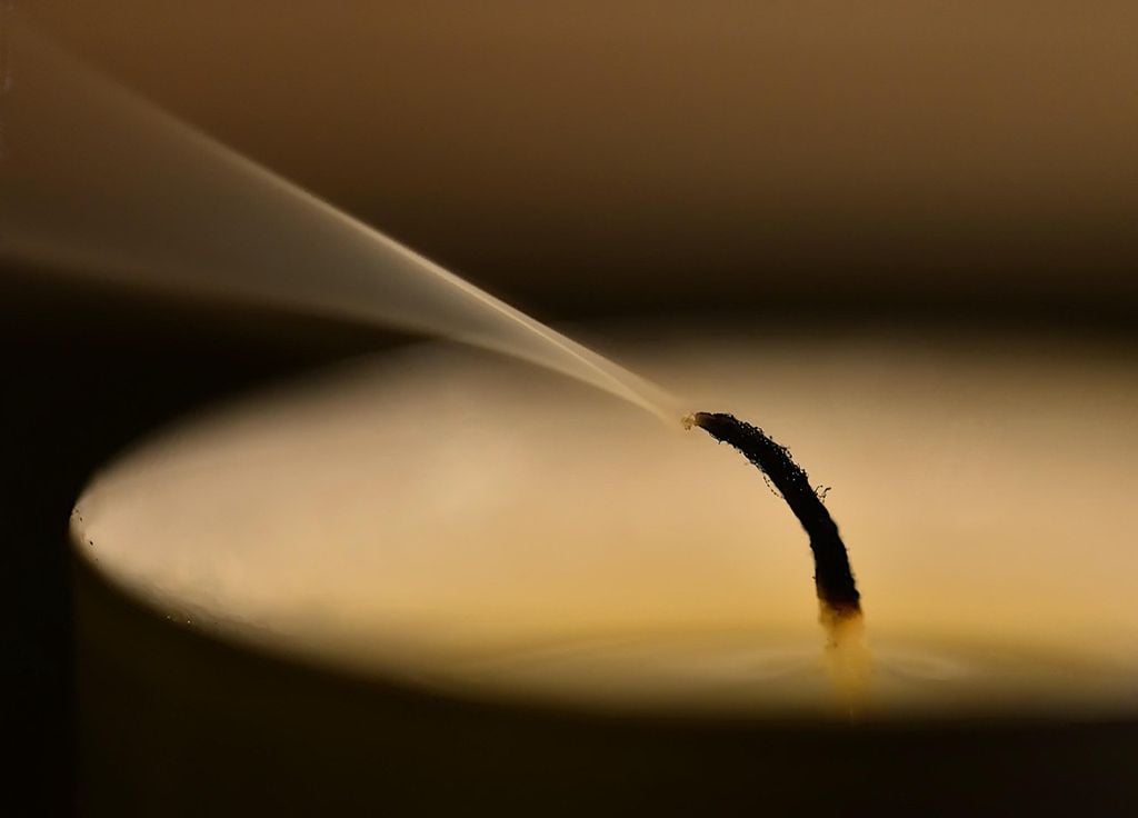 La bougie, une source polluante