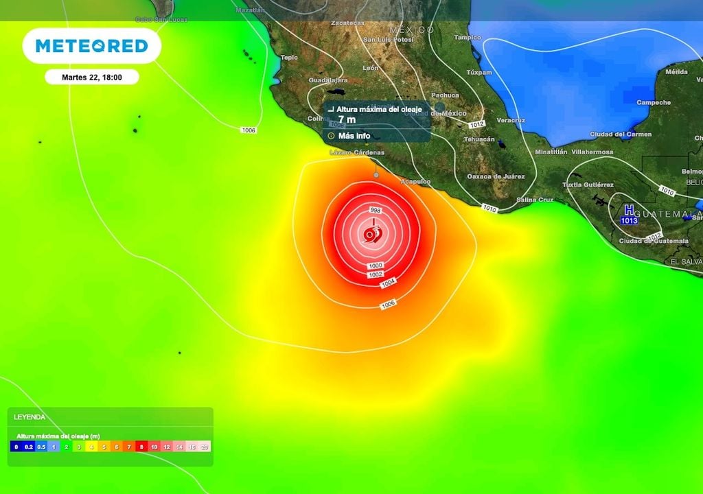 Se preve oleaje peligroso de entre 4 y 7 metros de altura que ya genera marejadas de tempestad e inundaciones marinas en puertos y playas. Se preve oleaje peligroso de entre 4 y 7 metros de altura que ya genera marejadas de tempestad e inundaciones marinas en puertos y playas.