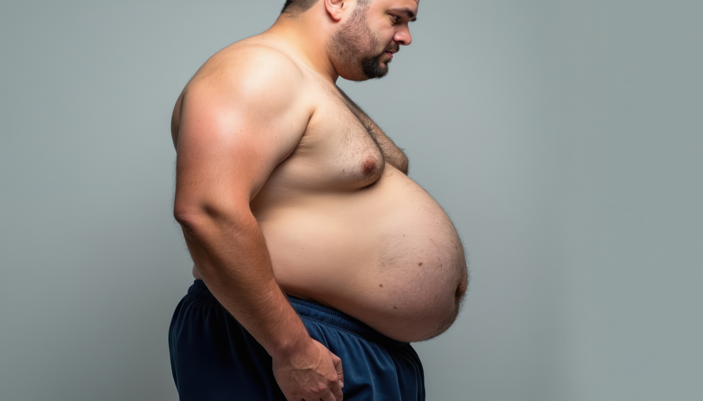 Pessoas com obesidade são mais vulneráveis porque inalam mais ar por dia e por cada respiração do que pessoas com peso normal, o que resulta numa dose total de poluentes depositada nos pulmões mais elevada. Imagem gerada por IA.