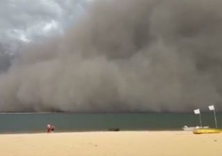 Nube gigante de polvo y cenizas oscureció el noreste de Argentina