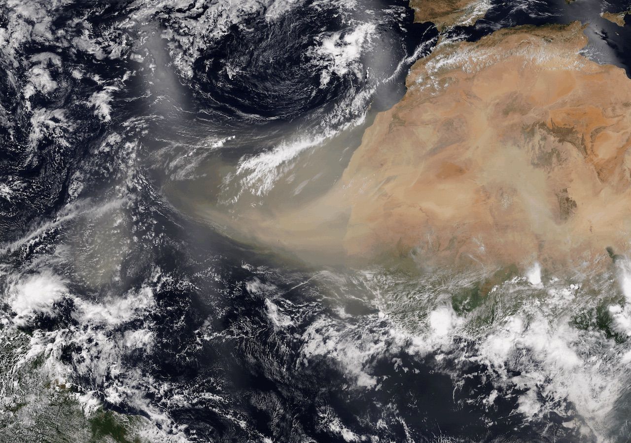 Polvo del Sahara se dirige a MÃ©xico y CentroamÃ©rica